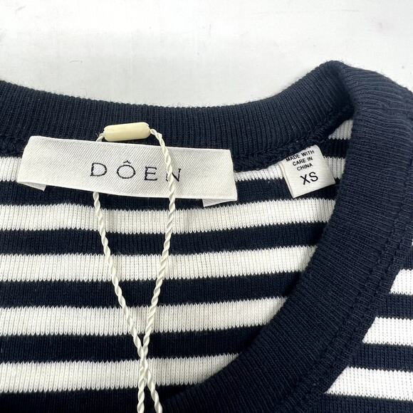 Doen Vivi Tee Nantucket Stripe Top size XS CL - Picture 4 of 6